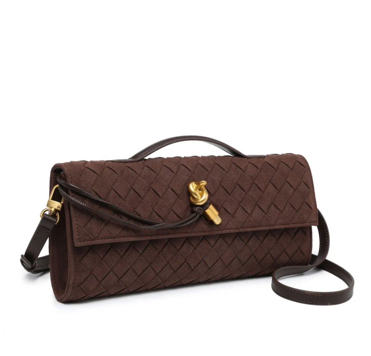 Borsa Baguette Marrone