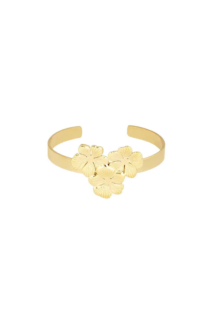 Bracciale floreale  - oro